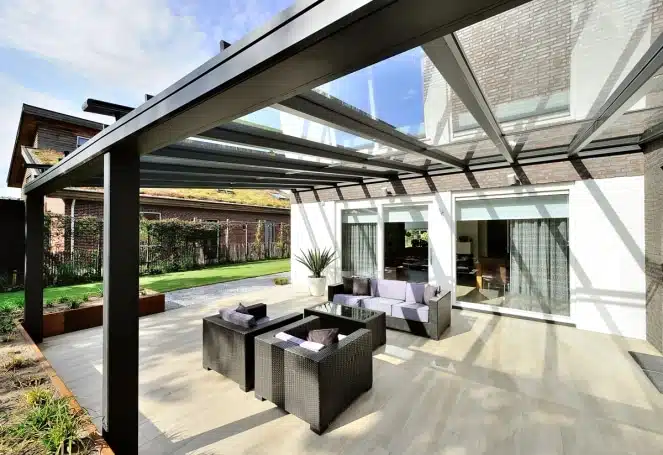 Könnyűszerkezetes terasz beépítés a Caribi Télikert Kft.-vel